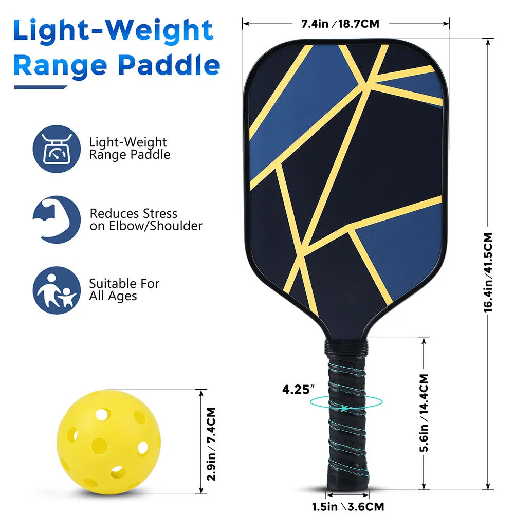 Pickleball Paddle Fiberglass USAPA Certified Carbon Fiber Honeycomb High Quality